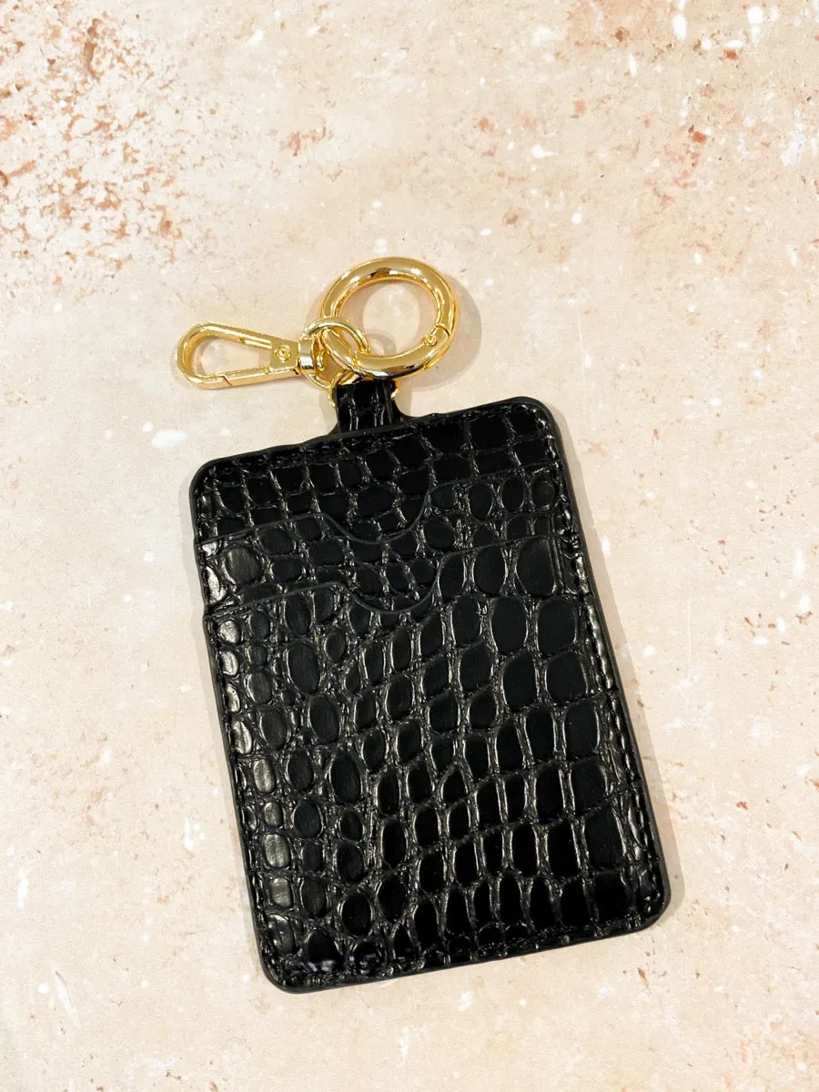 Croc Keyring Card Holder