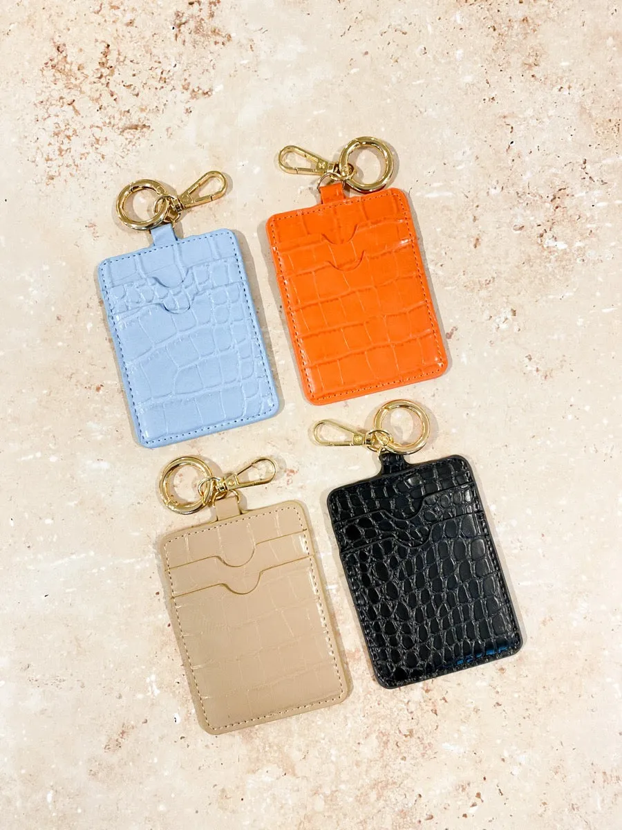 Croc Keyring Card Holder