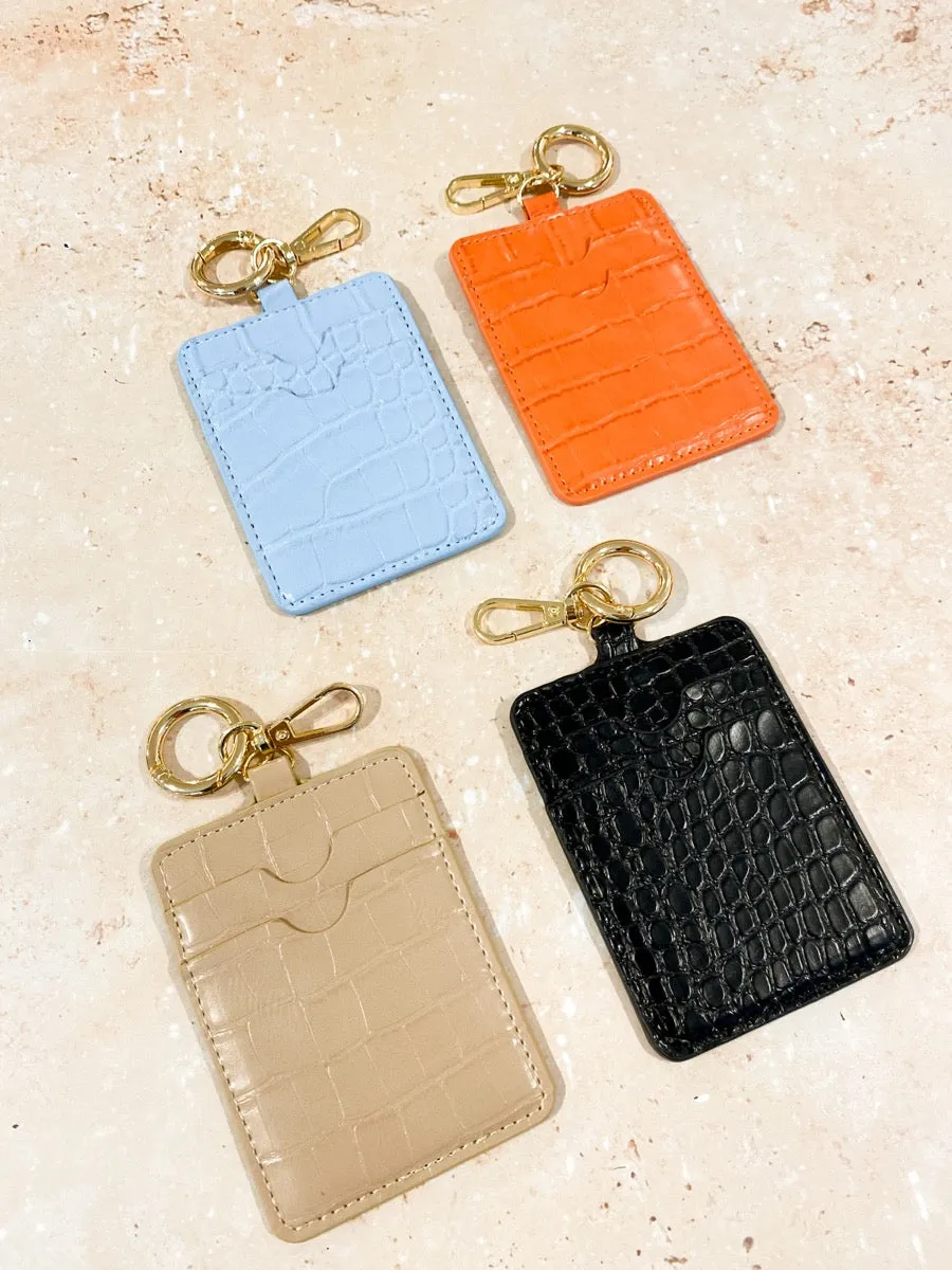 Croc Keyring Card Holder