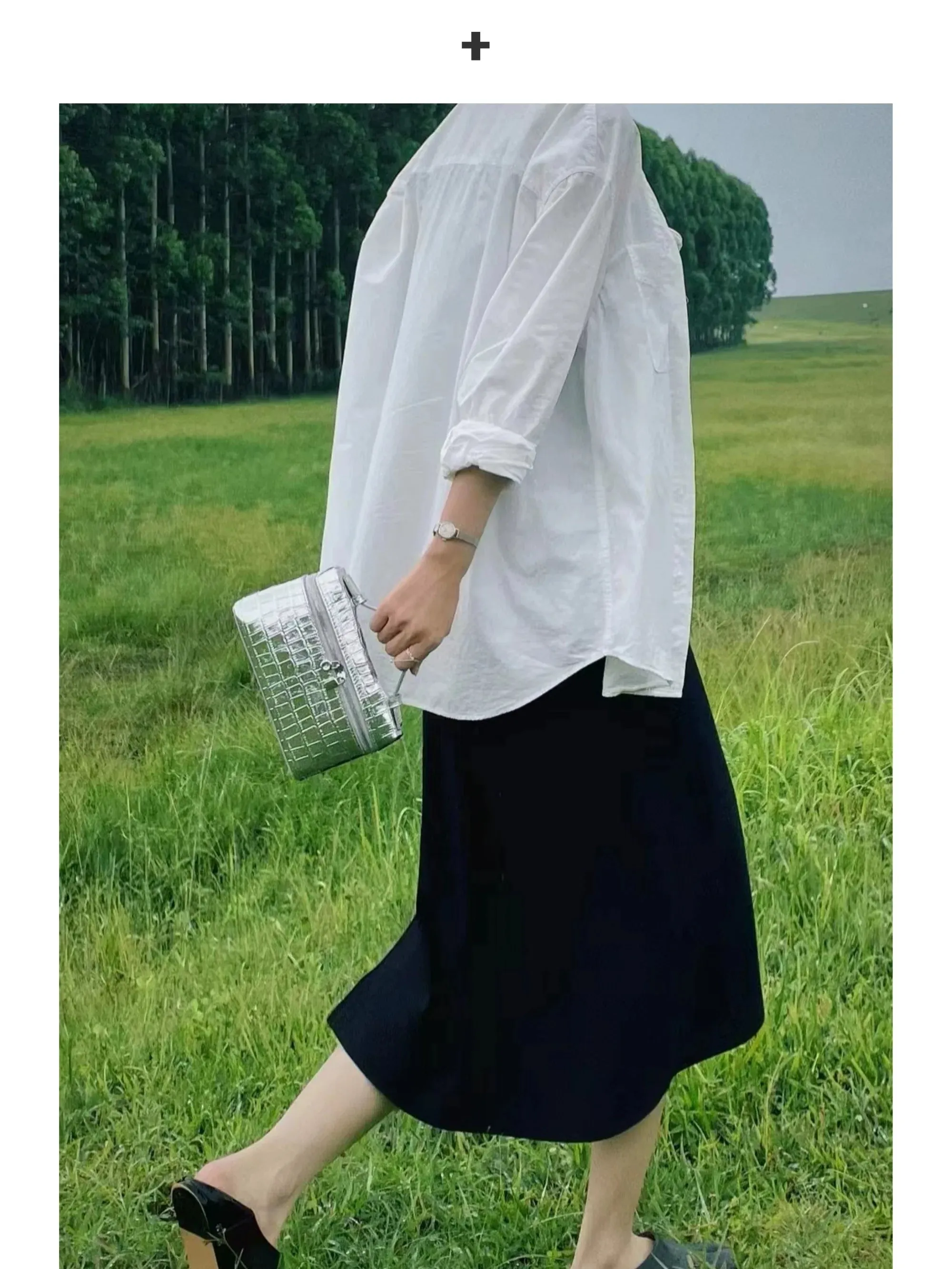Crocodile Patterned Silver Box Bag