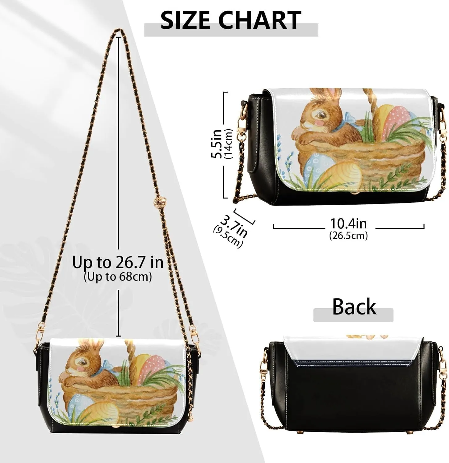 Crossbody Bags for Women Trendy Women's Black Shoulder Bag Small PU Leather Flap Cross Body Bag Handbags