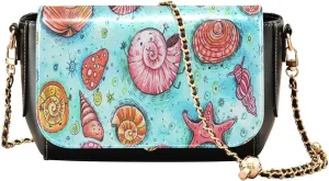Crossbody Bags for Women Trendy Women's Black Shoulder Bag Small PU Leather Flap Cross Body Bag Handbags