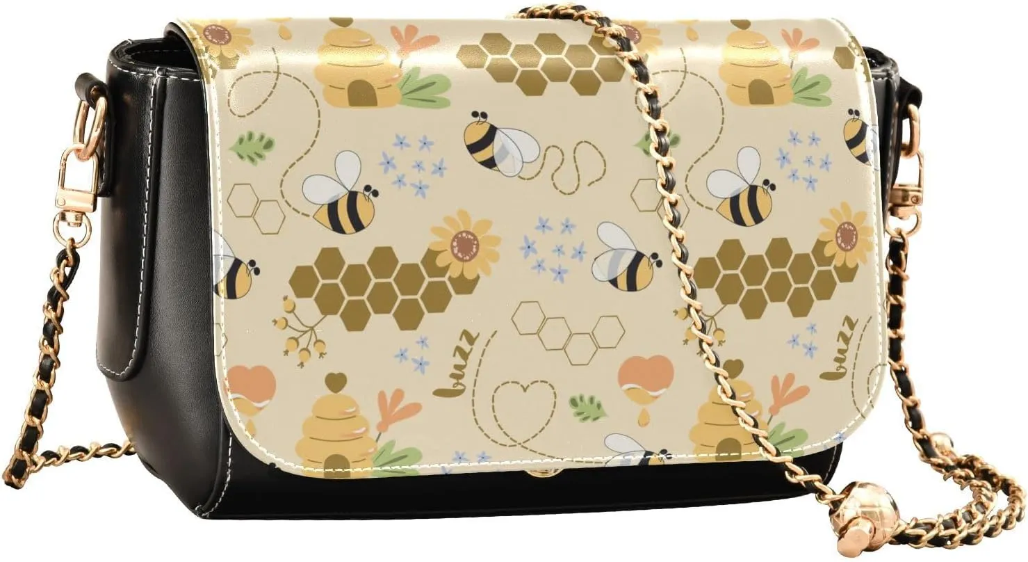 Crossbody Bags for Women Trendy Women's Black Shoulder Bag Small PU Leather Flap Cross Body Bag Handbags