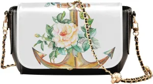 Crossbody Bags for Women Trendy Women's Black Shoulder Bag Small PU Leather Flap Cross Body Bag Handbags