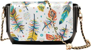 Crossbody Bags for Women Trendy Women's Black Shoulder Bag Small PU Leather Flap Cross Body Bag Handbags