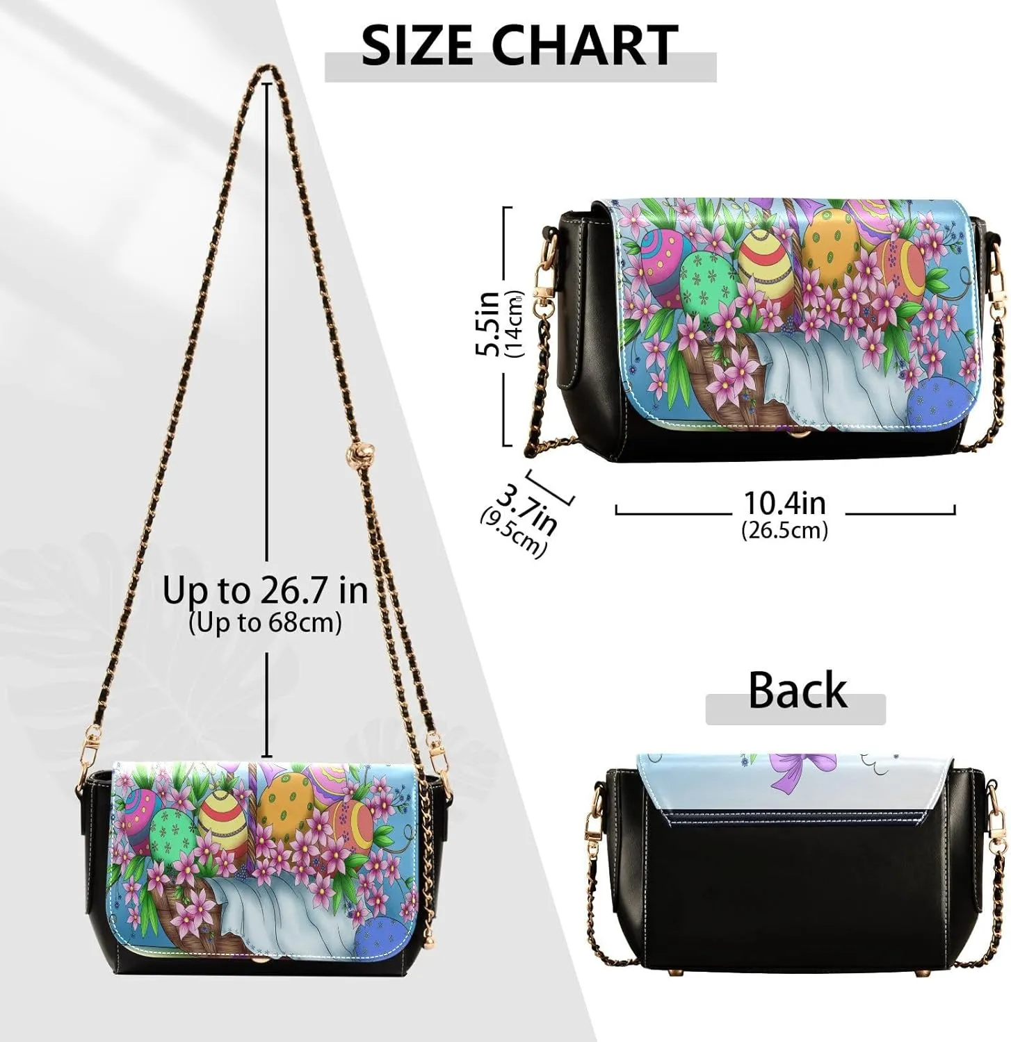 Crossbody Bags for Women Trendy Women's Black Shoulder Bag Small PU Leather Flap Cross Body Bag Handbags