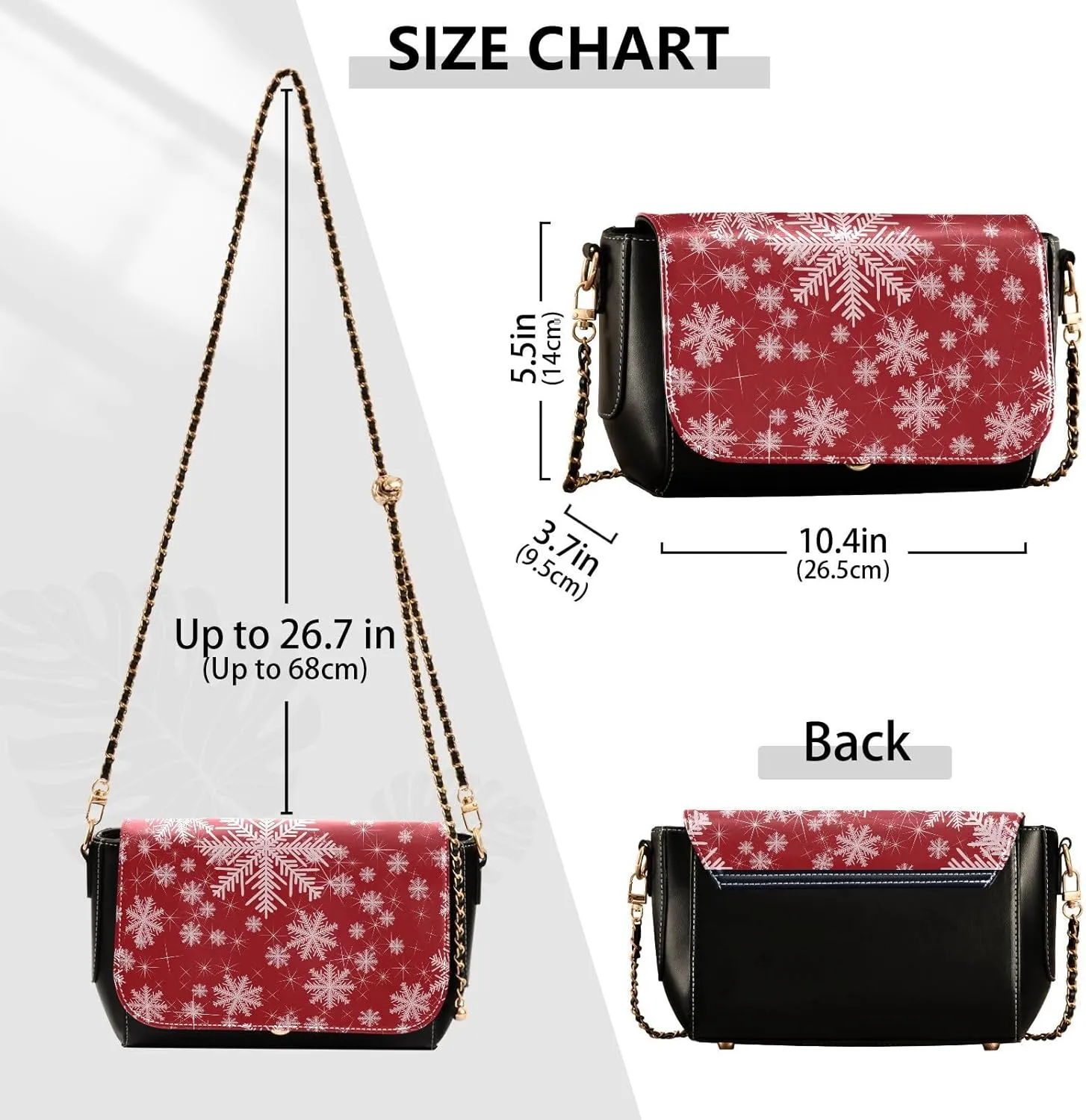 Crossbody Bags for Women Trendy Women's Black Shoulder Bag Small PU Leather Flap Cross Body Bag Handbags