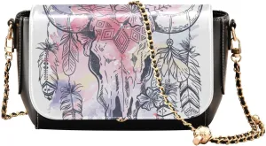 Crossbody Bags for Women Trendy Women's Black Shoulder Bag Small PU Leather Flap Cross Body Bag Handbags