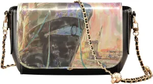 Crossbody Bags for Women Trendy Women's Black Shoulder Bag Small PU Leather Flap Cross Body Bag Handbags
