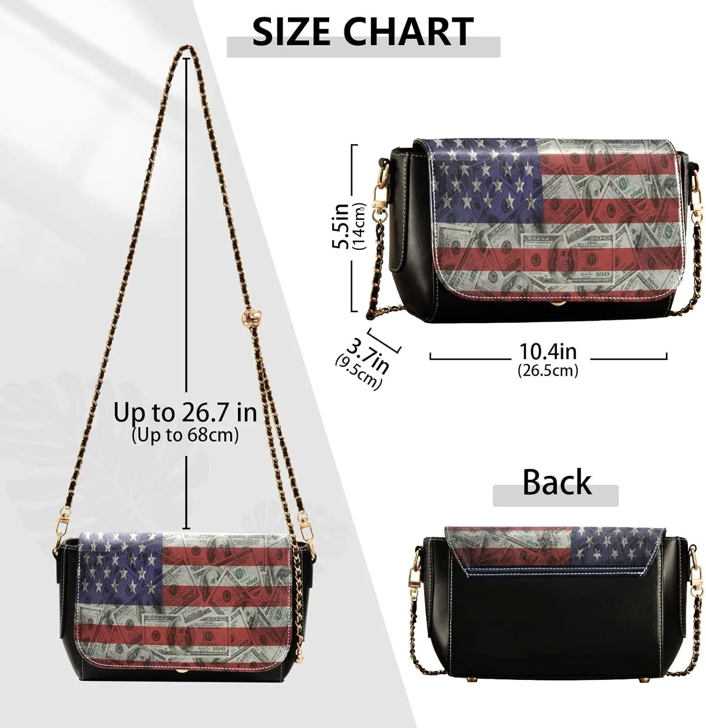 Crossbody Bags for Women Trendy Women's Black Shoulder Bag Small PU Leather Flap Cross Body Bag Handbags