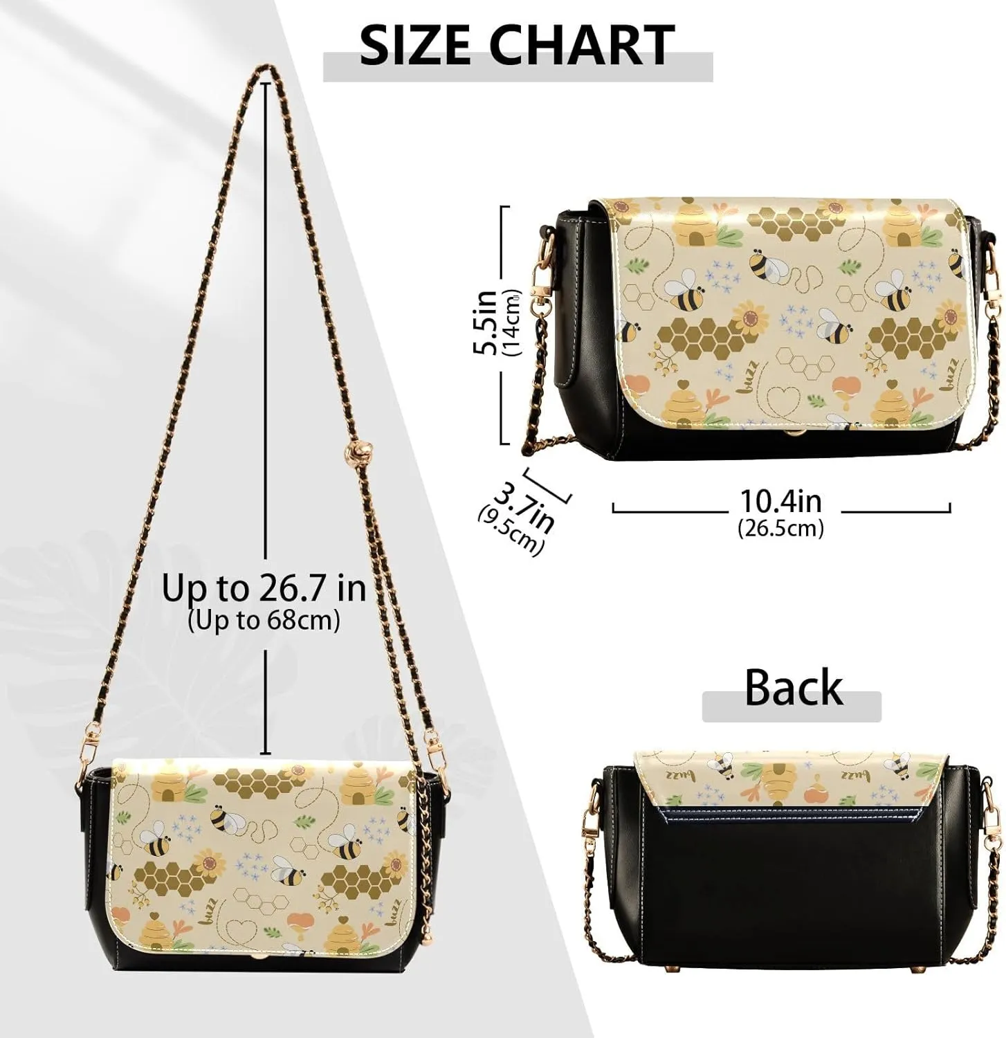 Crossbody Bags for Women Trendy Women's Black Shoulder Bag Small PU Leather Flap Cross Body Bag Handbags