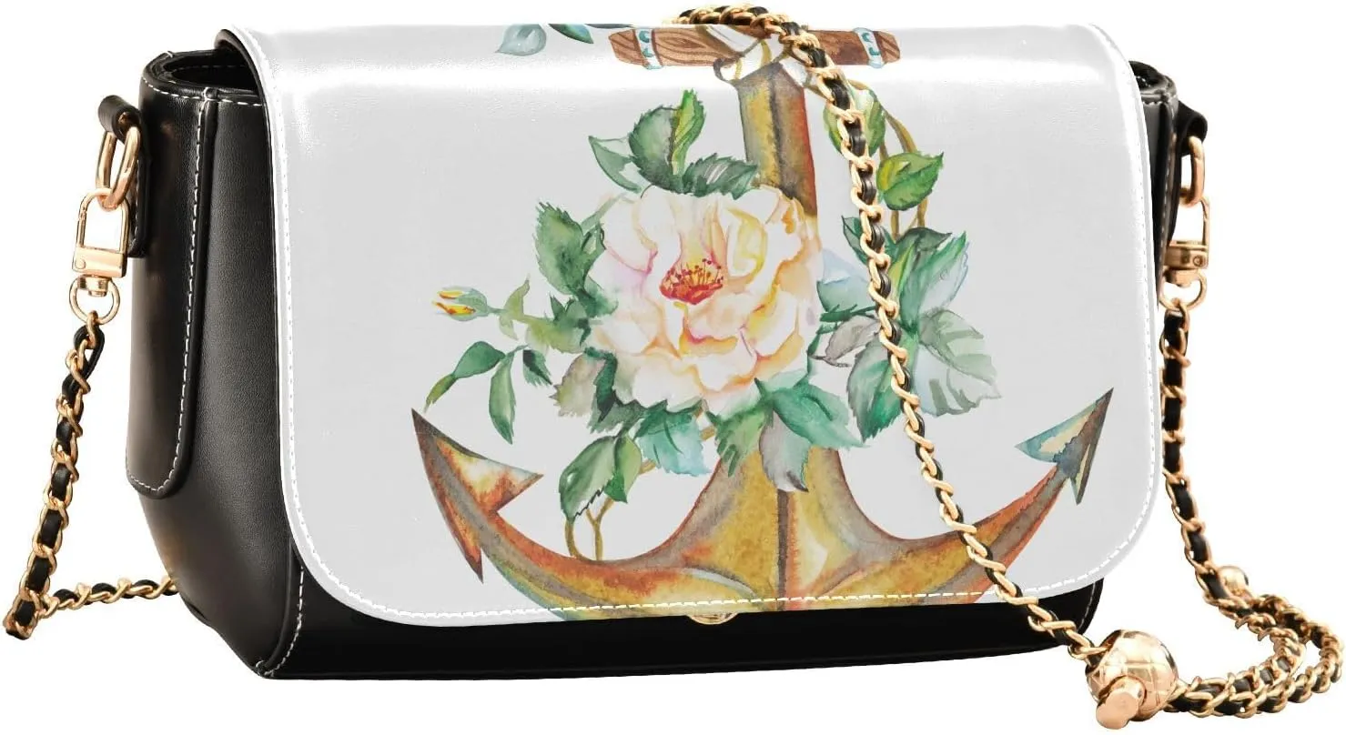 Crossbody Bags for Women Trendy Women's Black Shoulder Bag Small PU Leather Flap Cross Body Bag Handbags