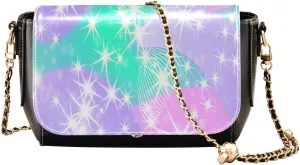 Crossbody Bags for Women Trendy Women's Black Shoulder Bag Small PU Leather Flap Cross Body Bag Handbags