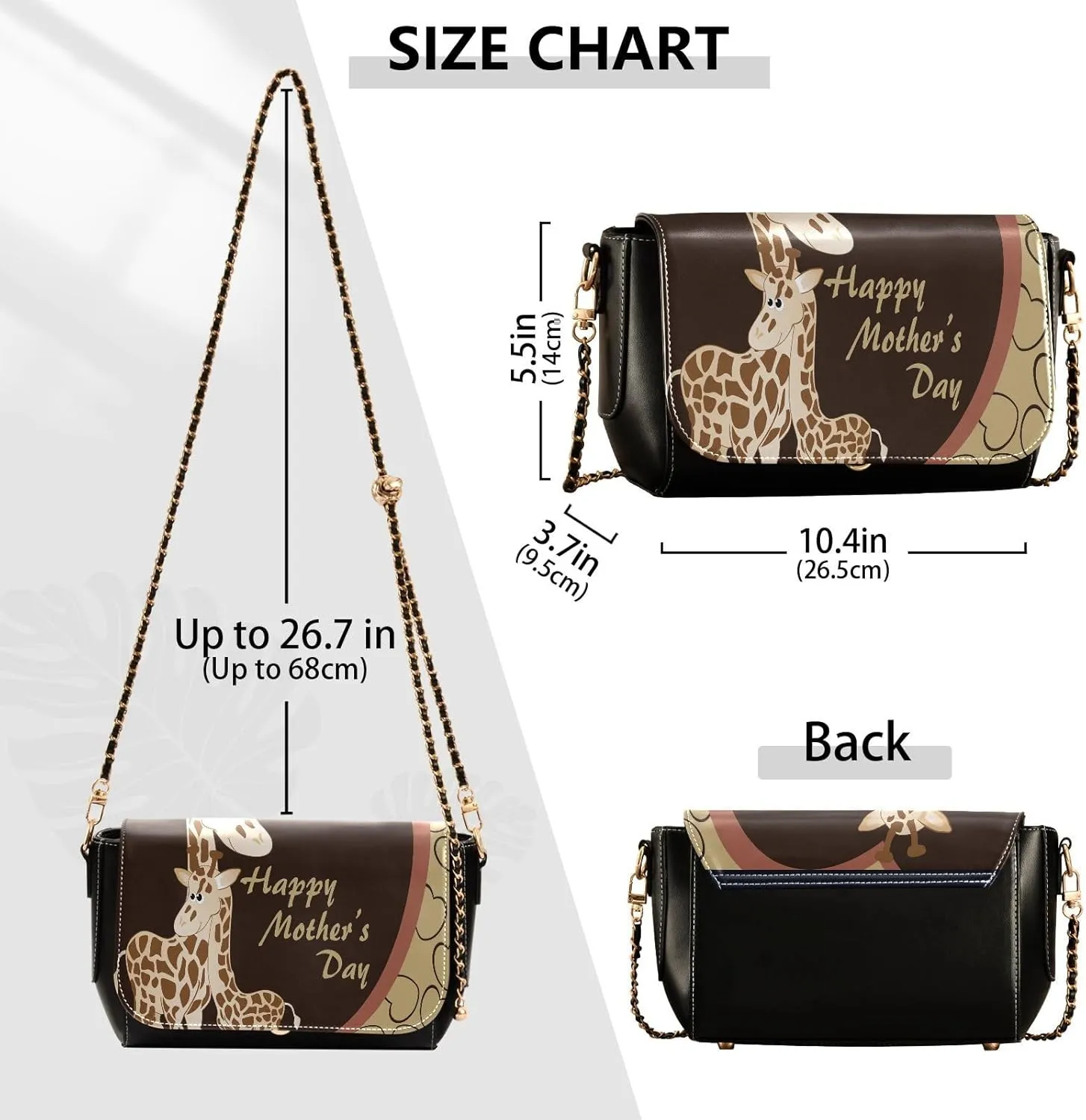 Crossbody Bags for Women Trendy Women's Black Shoulder Bag Small PU Leather Flap Cross Body Bag Handbags