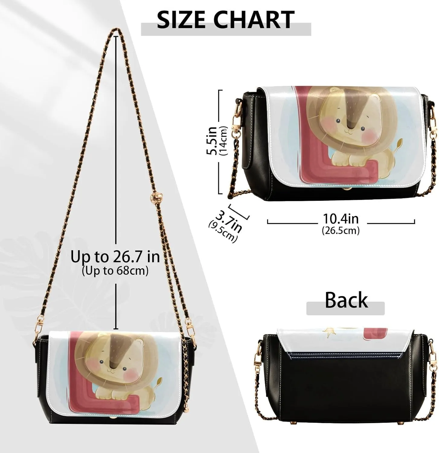Crossbody Bags for Women Trendy Women's Black Shoulder Bag Small PU Leather Flap Cross Body Bag Handbags
