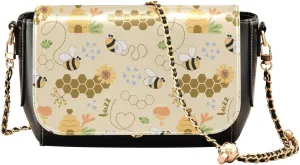 Crossbody Bags for Women Trendy Women's Black Shoulder Bag Small PU Leather Flap Cross Body Bag Handbags