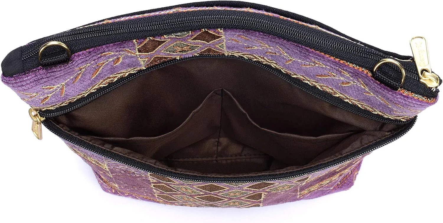 Danny K. Women's Tapestry Bag Crossbody Handbag, Maggie Purse Handmade in the USA