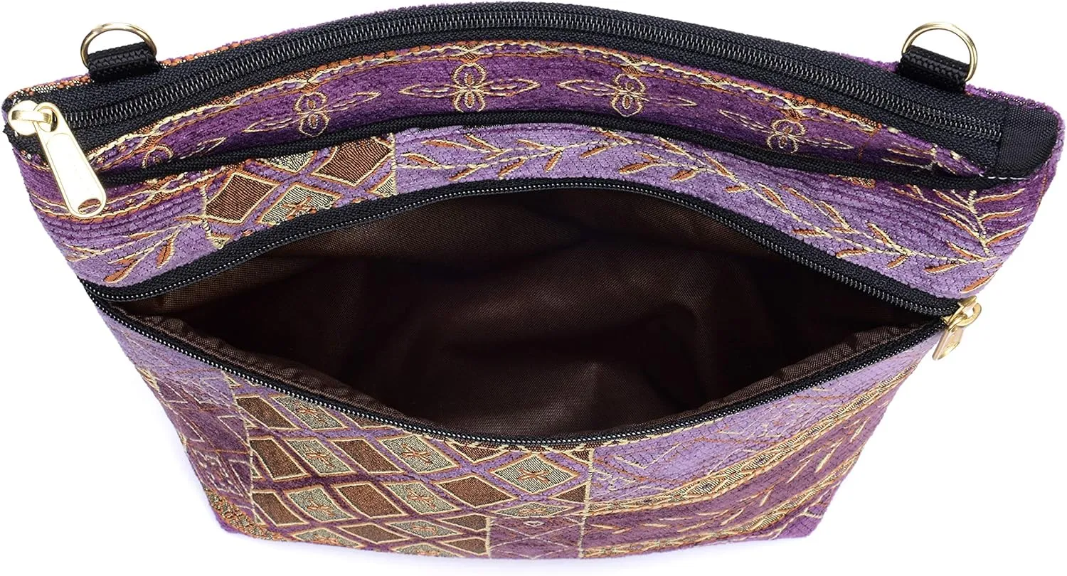 Danny K. Women's Tapestry Bag Crossbody Handbag, Maggie Purse Handmade in the USA