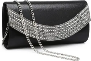 Dasein Womens Clutch Purses Rhinestone Evening Bags Formal Wedding Party Purse Prom Handbags