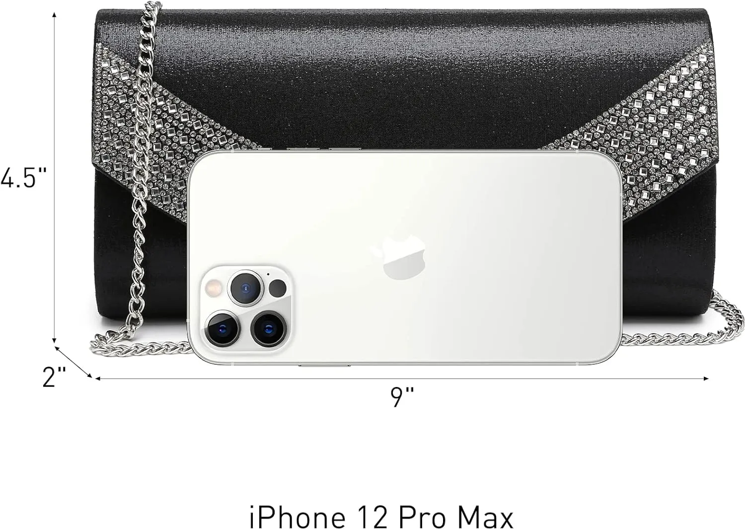 Dasein Womens Clutch Purses Rhinestone Evening Bags Formal Wedding Party Purse Prom Handbags