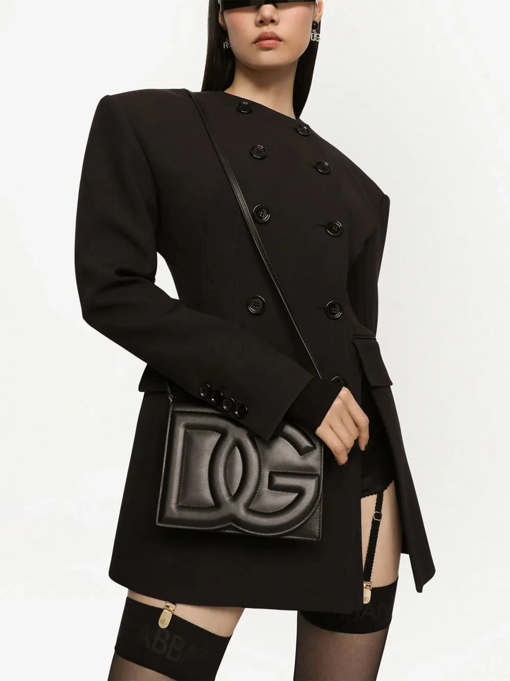 Dolce & Gabbana Shoulder Bag With Embossed Logo