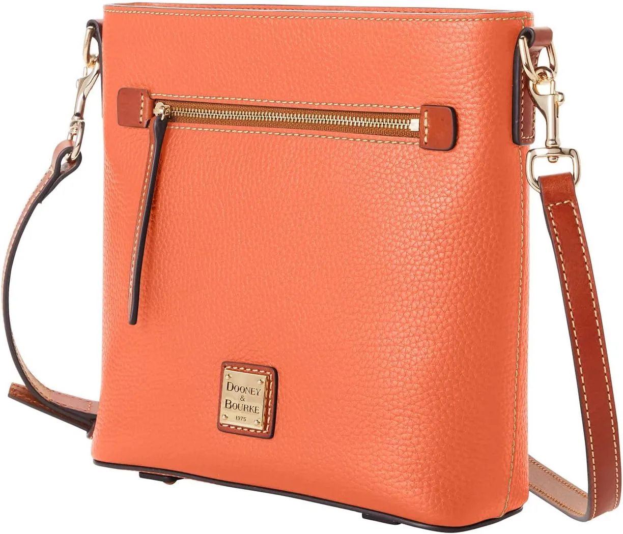 Dooney & Bourke Crossbody Bags for Women, Pebble Grain Leather Crossbody Messenger Bag with Zipper