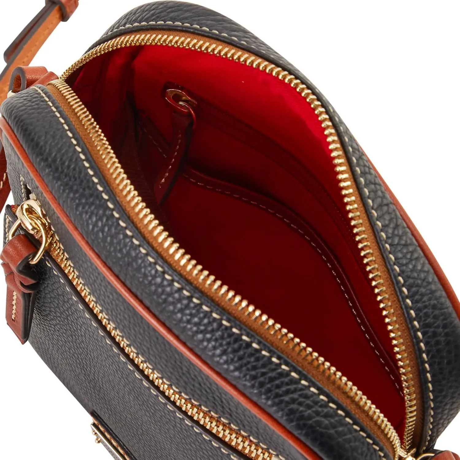 Dooney & Bourke Crossbody Bags for Women, Pebble Grain Leather Small Camera Crossbody