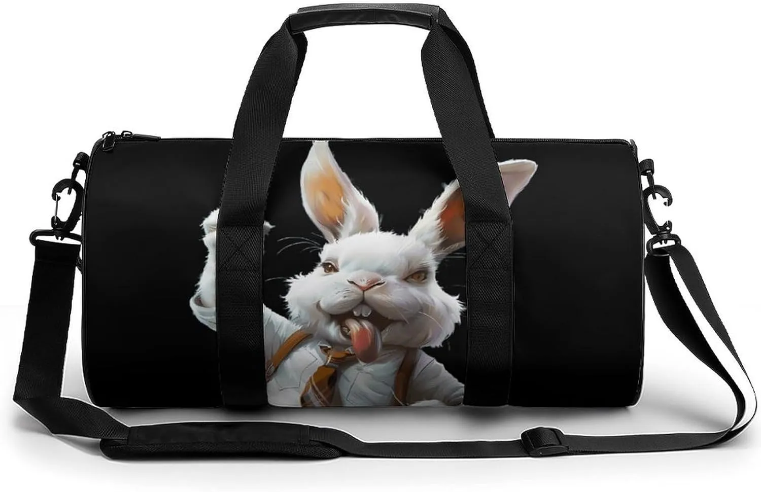 Drunk Rabbit Novelty Large Duffel Bag Lightweight Gym Bag Travel Tote Bags