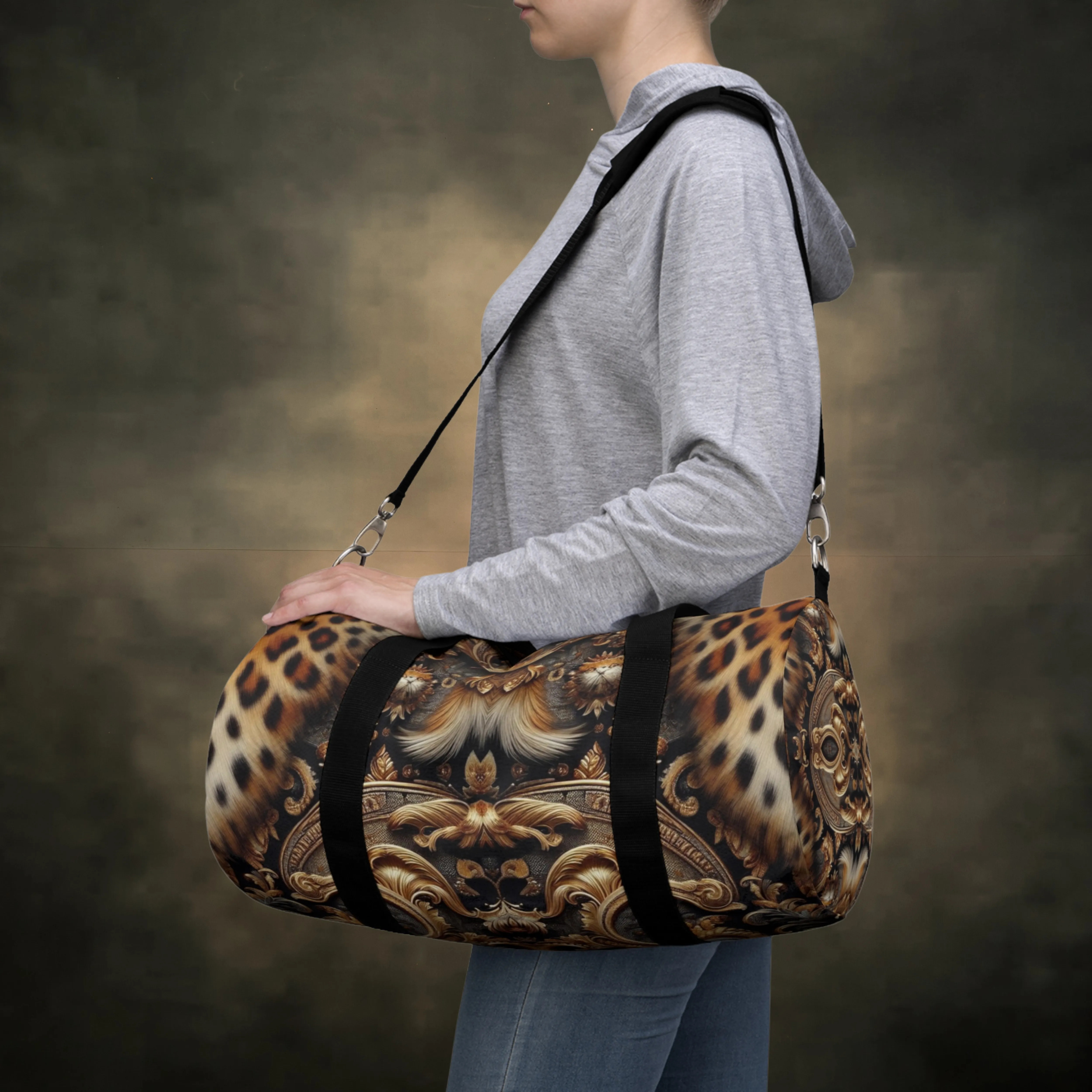 Duffle Print in Roamer Gold Bag Bag Best value Leopard – Black Luxe & Royal Full-featured range Travel