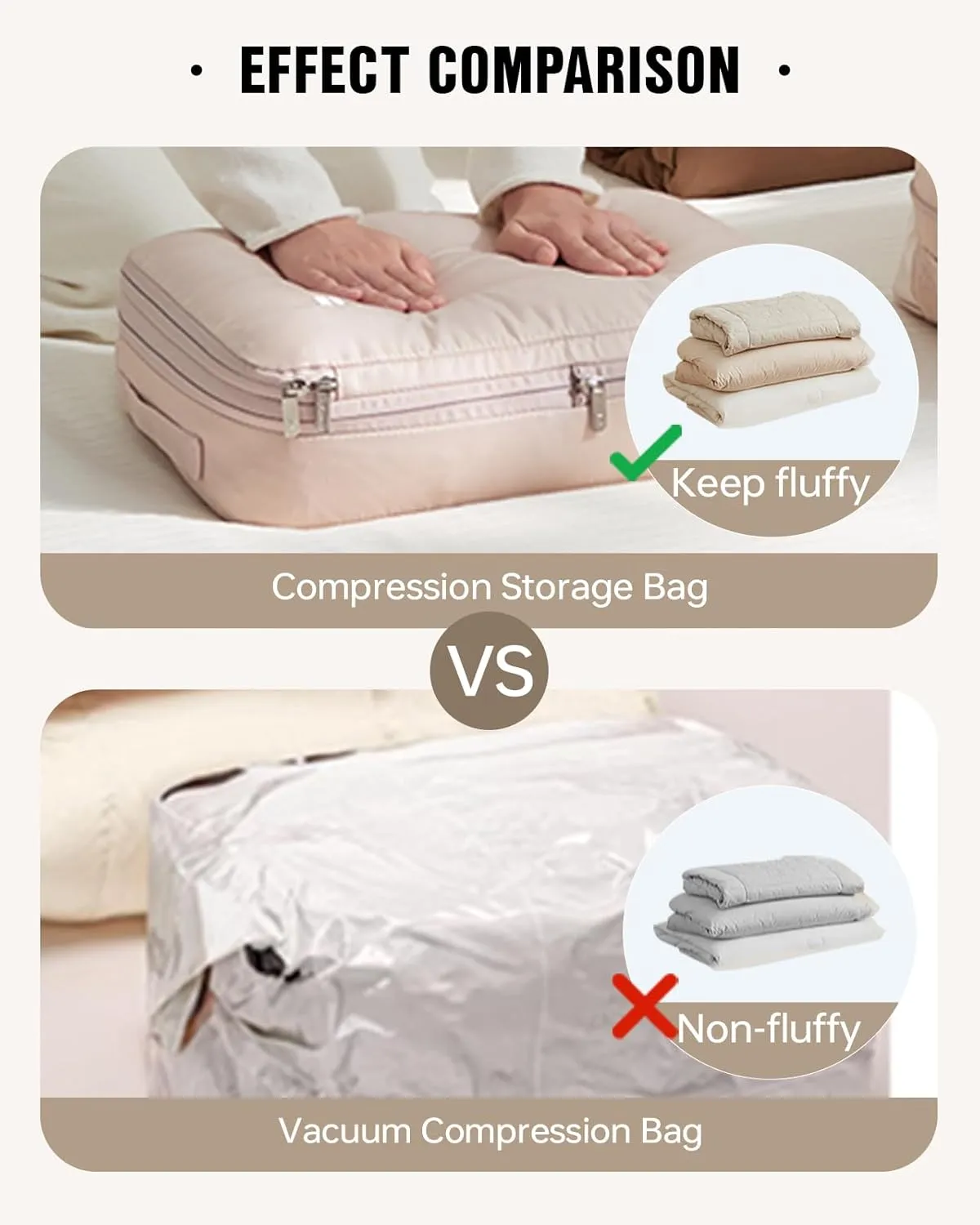 Eachy 3-Pack Travel Space Saver Bags, Clear Down Jacket Compression Bags Lightweight & Durable Travel Essentials, Perfect for Suitcase Organization & Luggage Compression (Pink, Medium)
