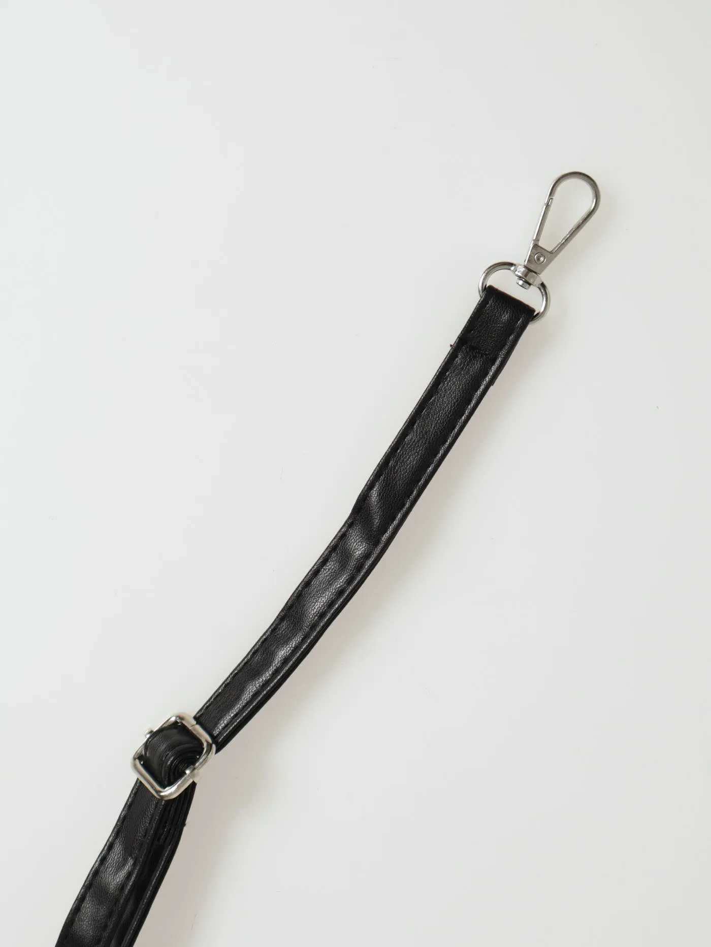Embossed Charm Detail Tote Bag - Black