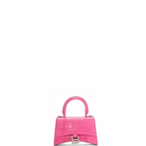ESMEE - Handbag Crocodile Embossed Rose Red