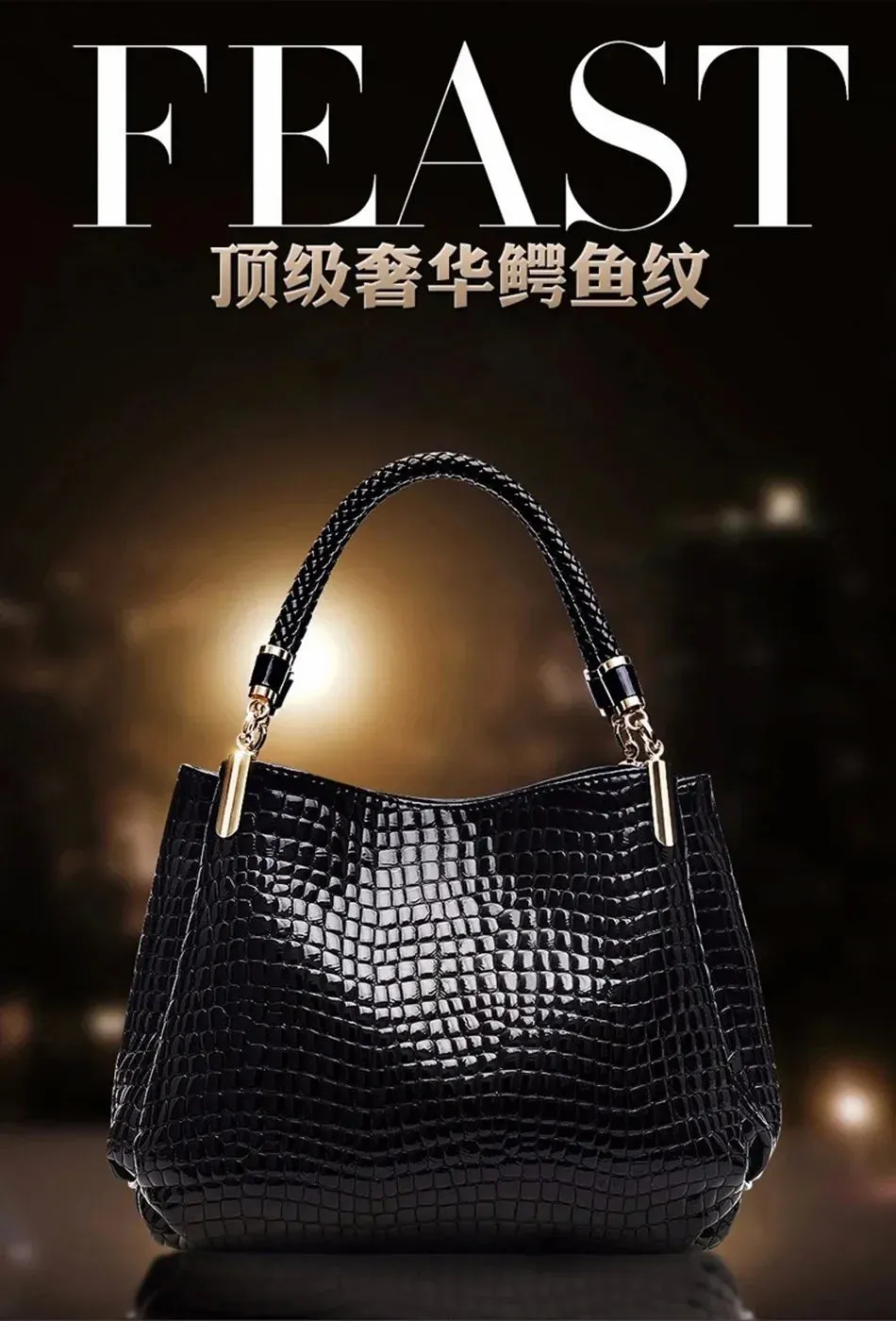 Famous Designer Brand Bags Women Leather Handbags 2023 Luxury Ladies Hand Bags Purse Fashion Shoulder Bags Bolsa Sac Crocodile