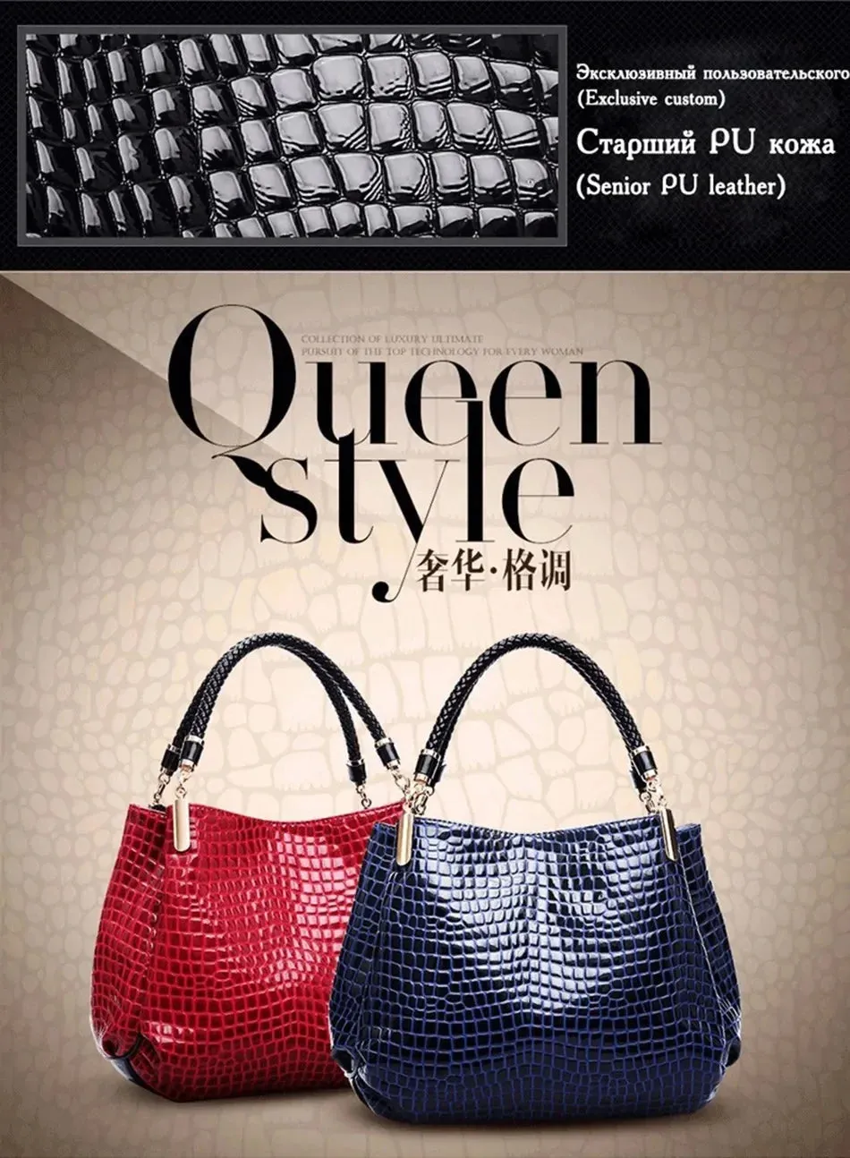 Famous Designer Brand Bags Women Leather Handbags 2023 Luxury Ladies Hand Bags Purse Fashion Shoulder Bags Bolsa Sac Crocodile