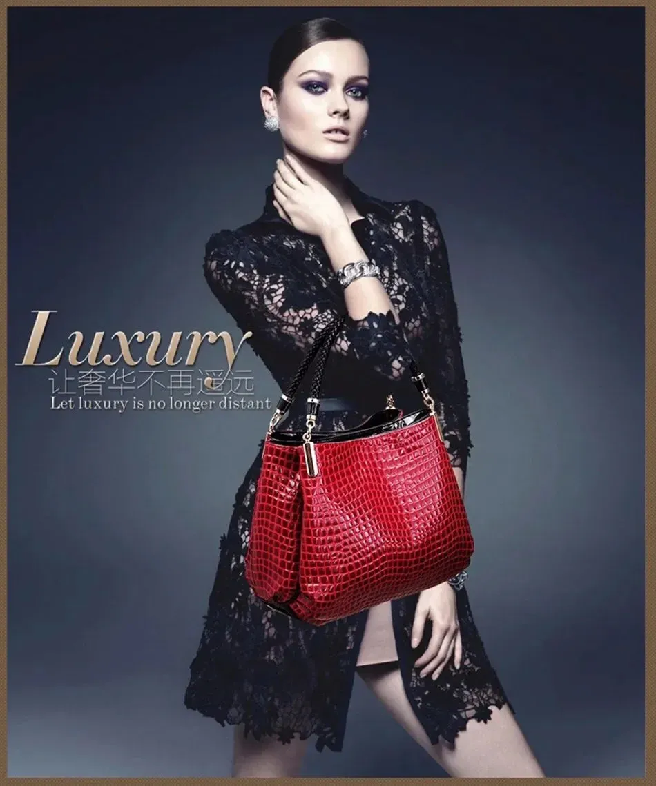 Famous Designer Brand Bags Women Leather Handbags 2023 Luxury Ladies Hand Bags Purse Fashion Shoulder Bags Bolsa Sac Crocodile
