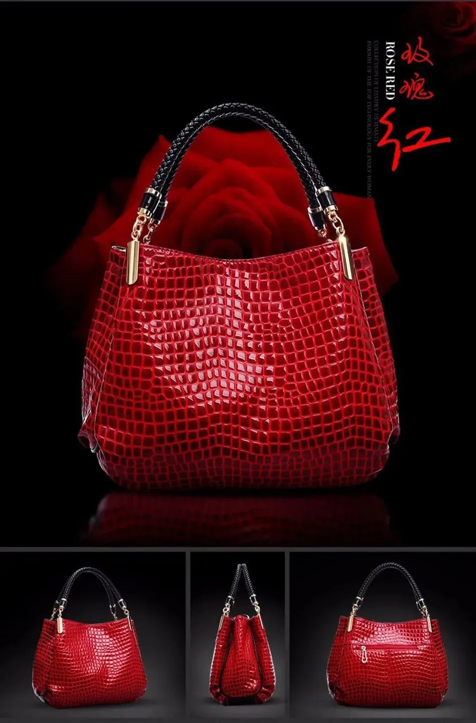 Famous Designer Brand Bags Women Leather Handbags 2023 Luxury Ladies Hand Bags Purse Fashion Shoulder Bags Bolsa Sac Crocodile