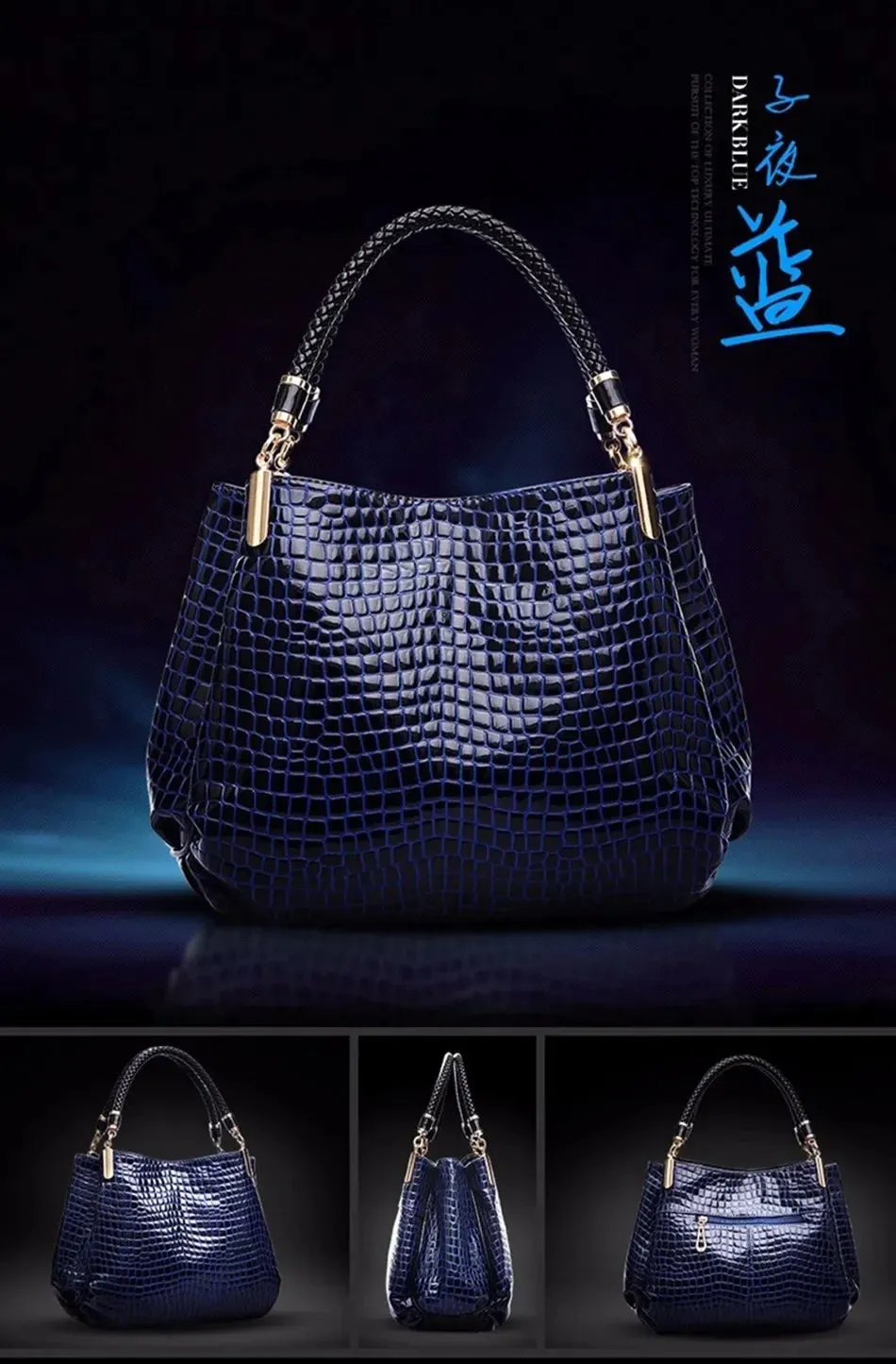 Famous Designer Brand Bags Women Leather Handbags 2023 Luxury Ladies Hand Bags Purse Fashion Shoulder Bags Bolsa Sac Crocodile