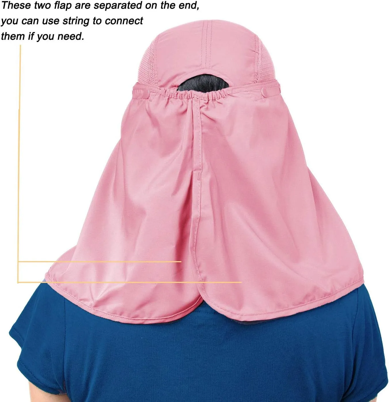 Fishing Hat Men/Women Outdoor Sun Cap UV Sun Protection Hat with Removable Neck Flap & Face Cover Cycling Hiking