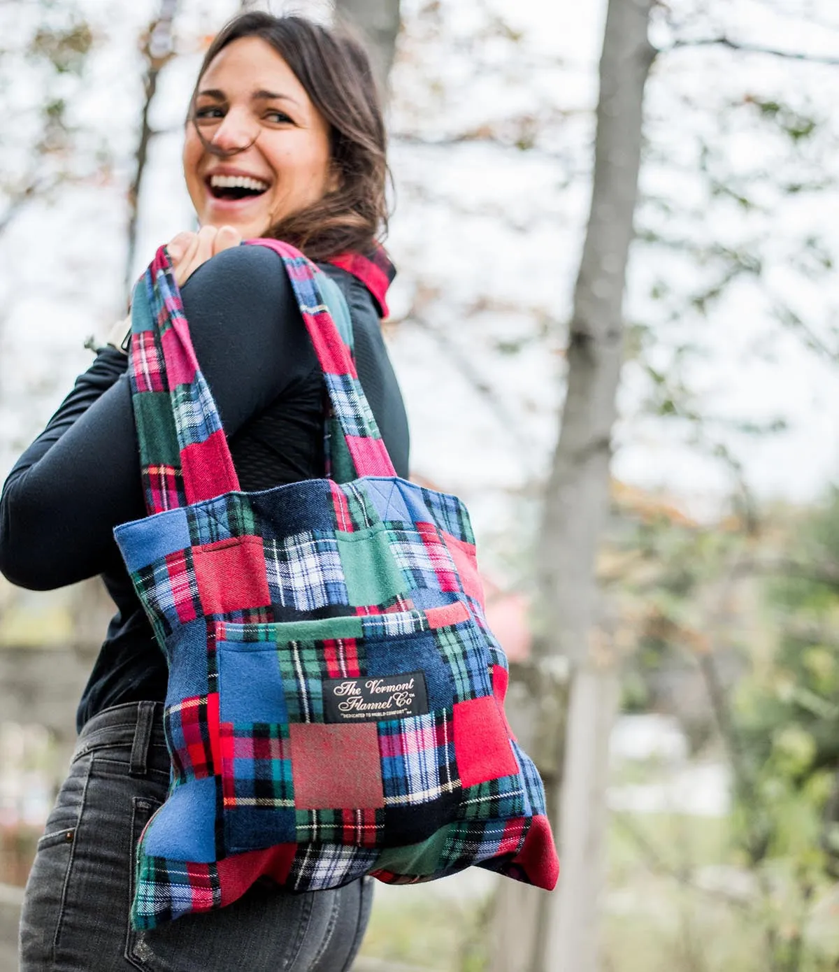 Flannel Tote Bags