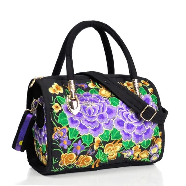 Floral Embroidered Ethnic Vintage Bag