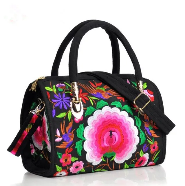 Floral Embroidered Ethnic Vintage Bag