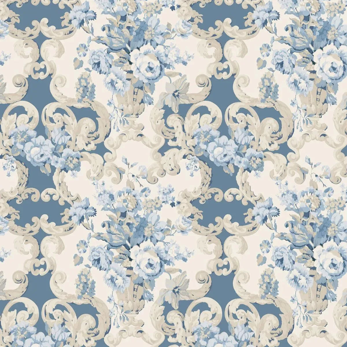 Floral Rococo Wallpaper - Mulberry Home