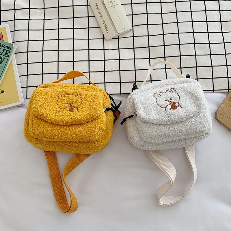 Fluffy Bear Crossbody Bag