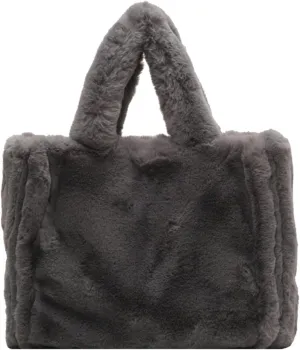 Fluffy Tote Bag Large Fur Purses for Women Winter Fuzzy Totes Furry Shoulder Handbag Plush Bags