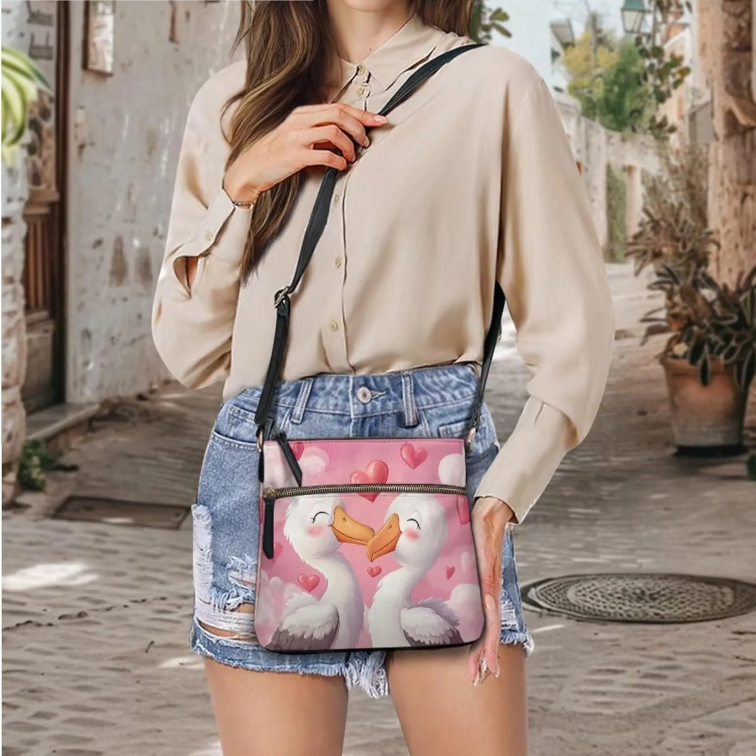 FOR U DESIGNS Purse and Wallet Set for Women Hobo Crossbody Bags Anti Theft Cute Shoulder Bags Valentine's Day Gifts for Her