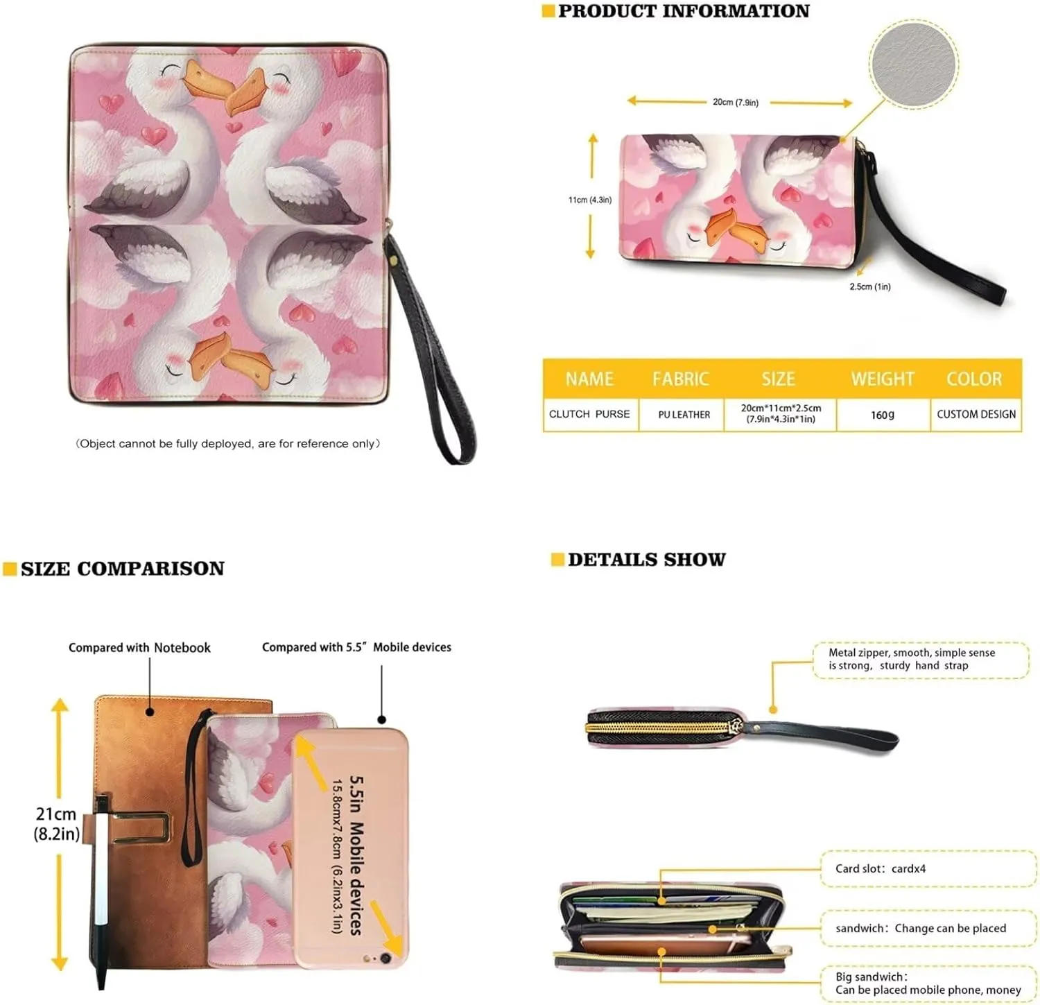FOR U DESIGNS Purse and Wallet Set for Women Hobo Crossbody Bags Anti Theft Cute Shoulder Bags Valentine's Day Gifts for Her