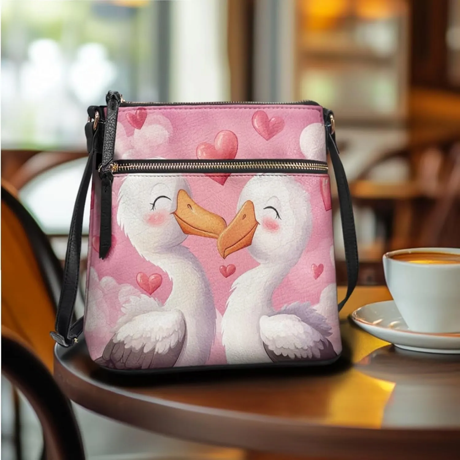FOR U DESIGNS Purse and Wallet Set for Women Hobo Crossbody Bags Anti Theft Cute Shoulder Bags Valentine's Day Gifts for Her
