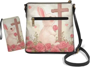 FOR U DESIGNS Purse and Wallet Set for Women Hobo Crossbody Bags Anti Theft Cute Shoulder Bags Valentine's Day Gifts for Her