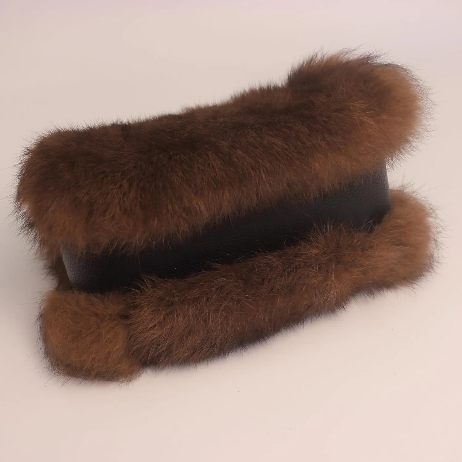 Fosrion Genuine Rabbit Fur Kisslock Handbag – Small Size, Multiple Patterns & Colors