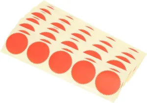 Gadpiparty 100 Pcs Gear Seal Stickers Embossed Decorative Labels for Awards Certificates Present Bags Easy to Apply No Adhesive for Documents and Envelopes